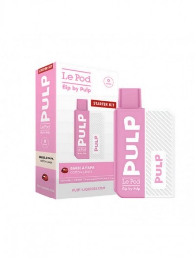 Barbe à Papa 2ml 20mg - Starter Kit Pod Flip Pulp