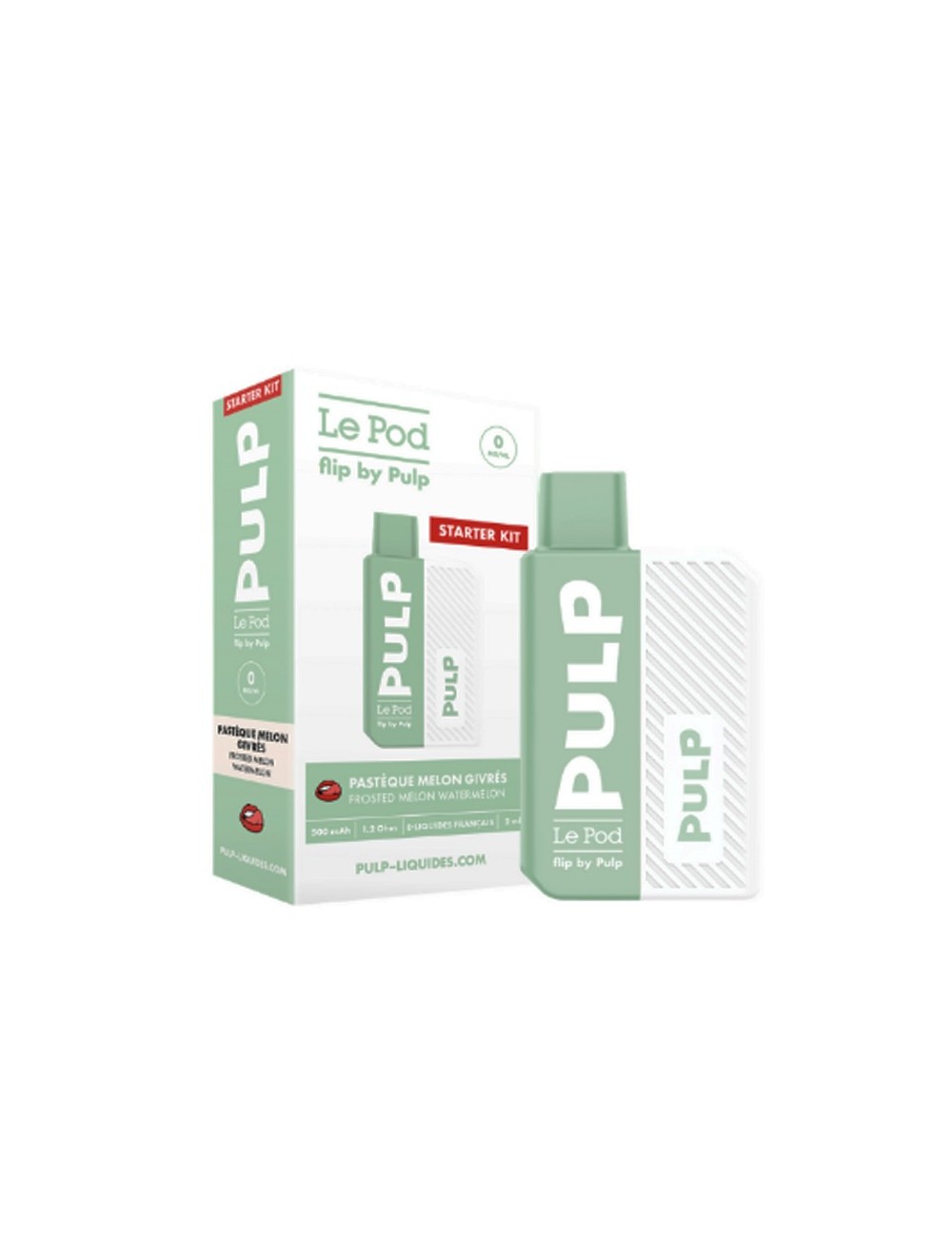 Pastèque Melon Givrés 2ml 20mg - Starter Kit Pod Flip Pulp