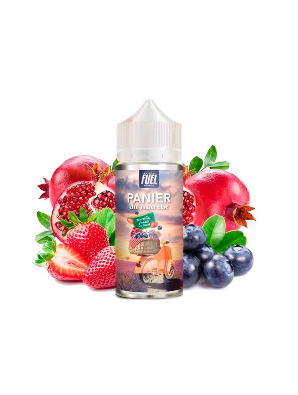 Myrtille Grenade et Fraise 0mg 100ml - Panier Du Marché by Maison Fuel